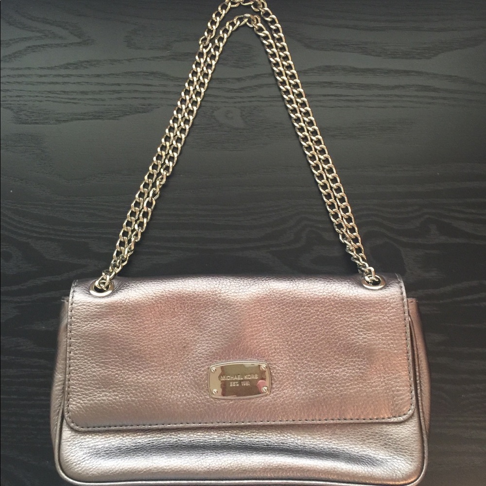 Michael Kors Silver Adjustable Chair Bag